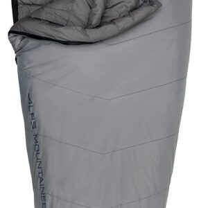 ALPS Mountaineering Aura +20° Mummy Sleeping Bag Regular, Gray/Charcoal - New