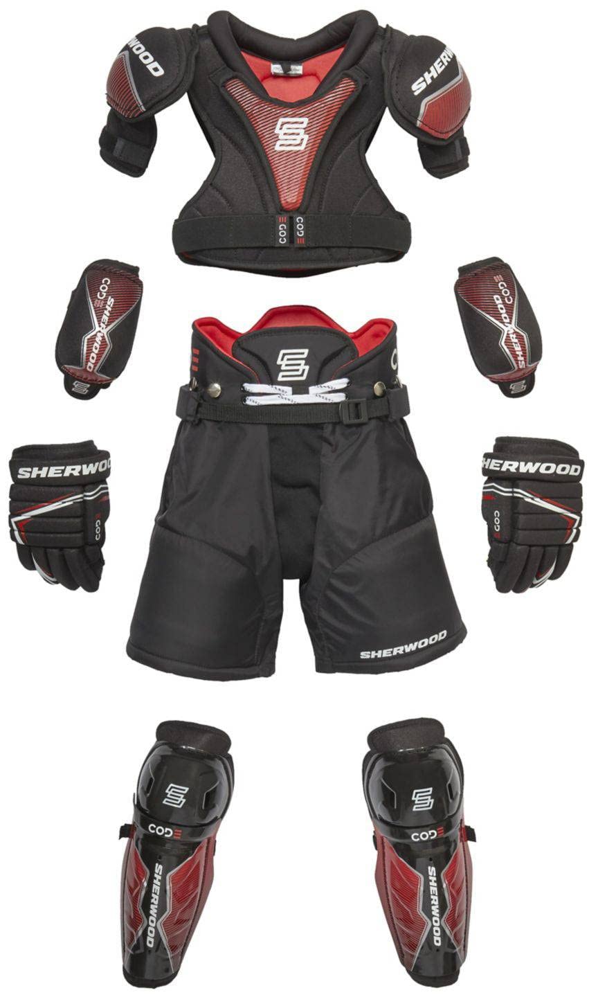 SHERWOOD Code Premium Youth Hockey Kit, Large