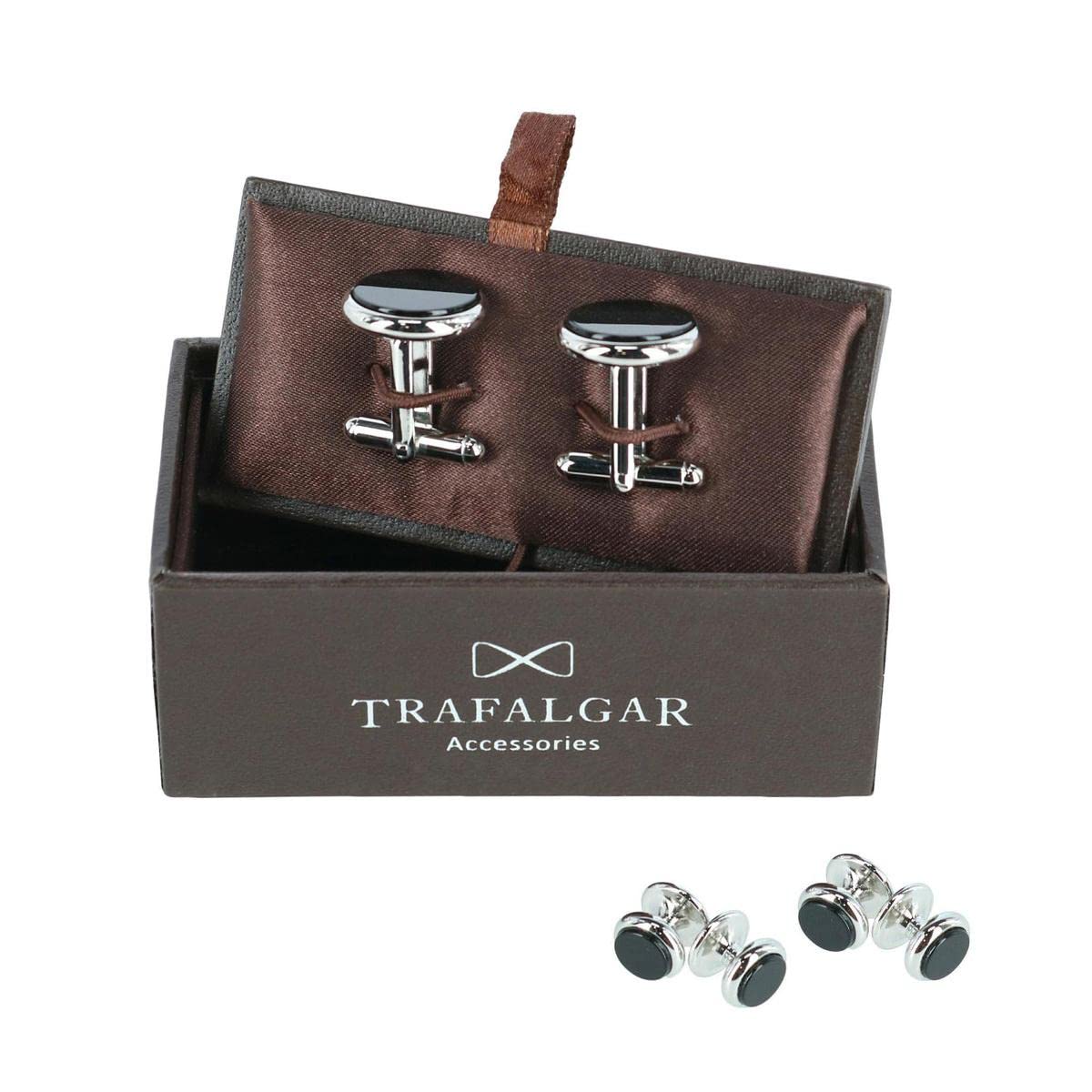 Sutton Genuine Onyx Formal Set (Cufflinks & Tuxedo Studs)