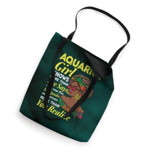 January and February birthday Zodiac sign Aquarius queen Tote Bag