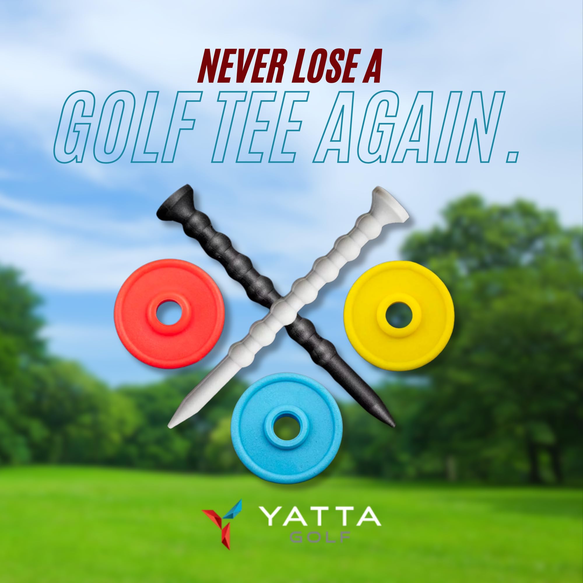 YATTA GOLF Telos Premium Golf Tees – Adjustable Golf Tees – Tee Off with Greater Consistency & Shoot Better Scores - Unbreakable Golf Tees – Lasts The Average Golfer A Season (3 Pack, Hot Pink