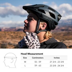 Sena M1 EVO Smart Mountain Bike Helmet (Matte White, Large)