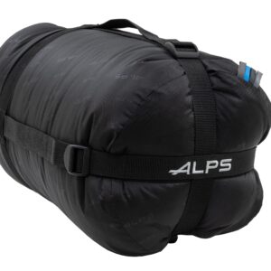 ALPS Mountaineering Aura +20° Mummy Sleeping Bag Regular, Gray/Charcoal - New