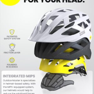 OutdoorMaster MIPS Adult Recreational Cycling Helmet - Chalk Cliff,L