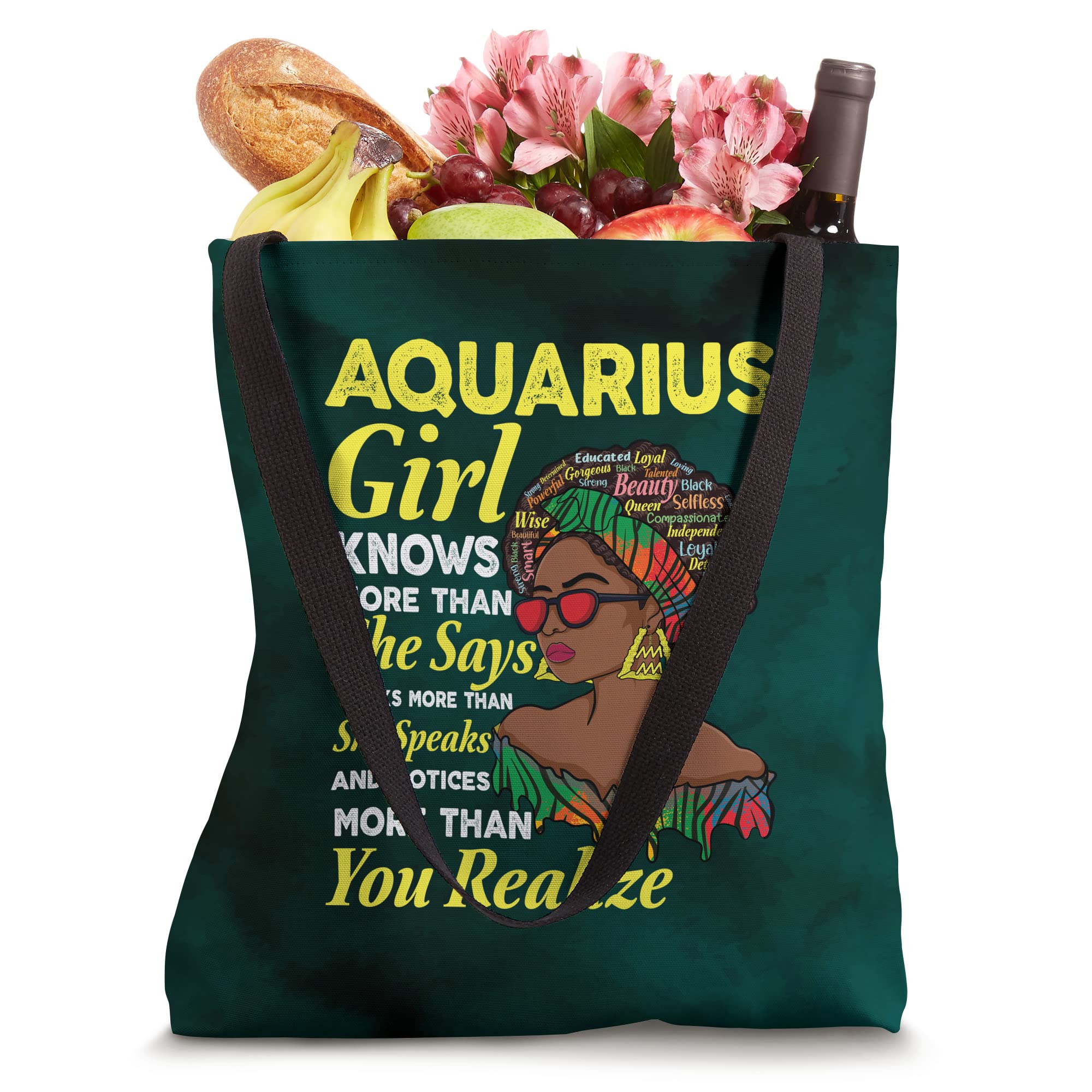 January and February birthday Zodiac sign Aquarius queen Tote Bag