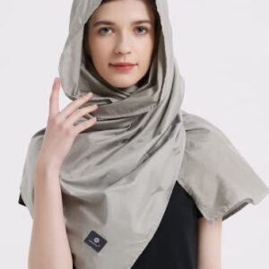 Radia Smart® EMF Protection Scarf, Silver Fiber Fabric, RF Blocker Radiation Protection, 5G, WiFi, Cellular, Bluetooth. High Shielding Efficiency. Multiple Ways To Wear.