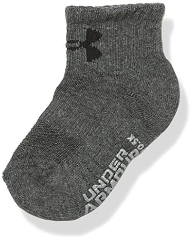 Under Armour boys Multi Pack Quarter Sock, Red, 2-4T US