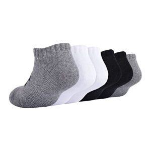 Under Armour Boys Multi Pack Low Cut Sock, Grey Low Cut, 4-6 US