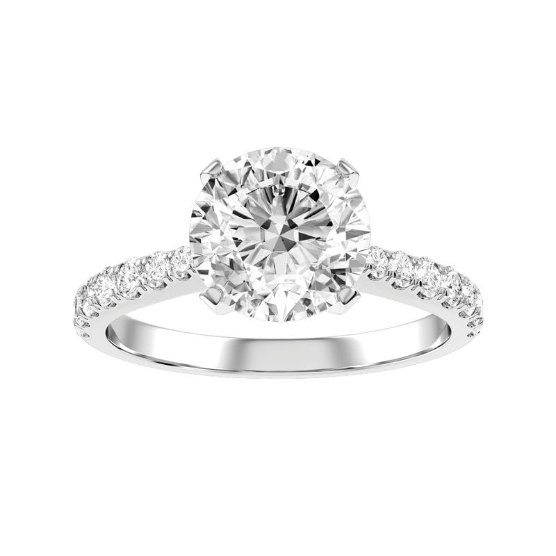 Molioaki 3.2 Carat (ctw) moissanite engagement rings for women Platinum Plated Silver ring moissanite rings- 6