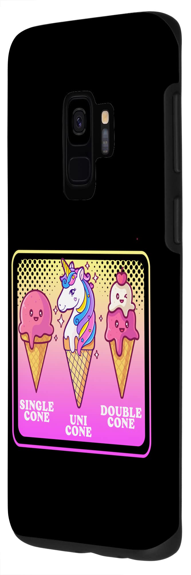 Galaxy S9 Single Cone Uni Cone Double Cone Unicorn Ice Cream Case