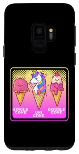 galaxy s9 single cone uni cone double cone unicorn ice cream case