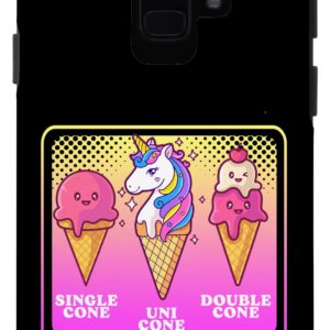 Galaxy S9 Single Cone Uni Cone Double Cone Unicorn Ice Cream Case