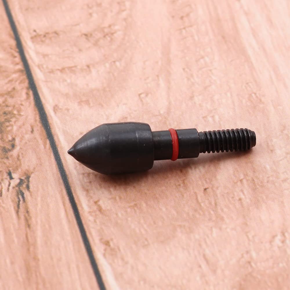 SOPOGER 12pcs Archery Bullet Points 100/125 Grain Field Points Arrow Screw-in Field Tips for Recurve Compound Bow Crossbow Hunting Shooting Practice (100 Grain)