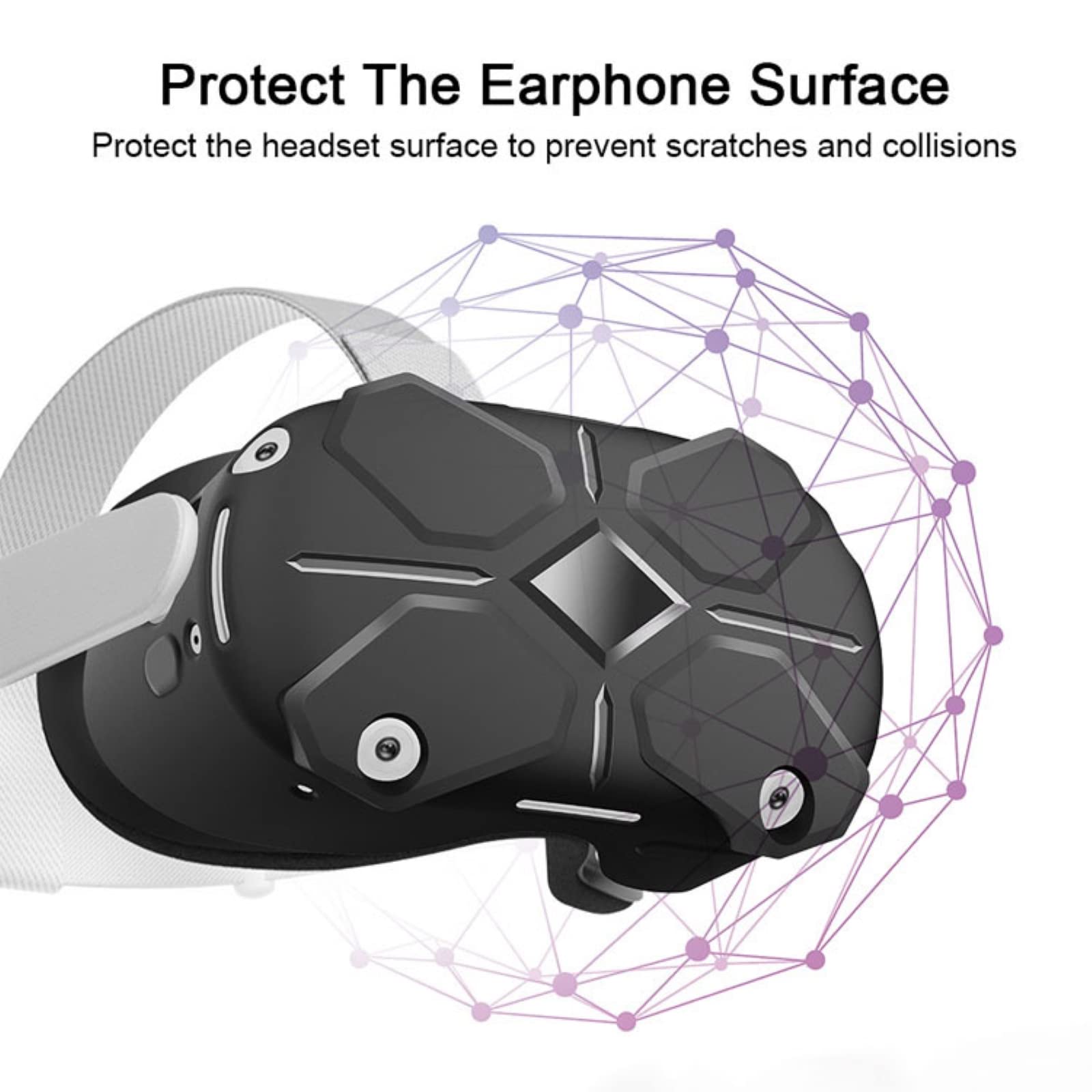 Suitable for Oculus Quest 2 host protective cover anti-fall shock-proof dust helmet cover VR glasses accessories