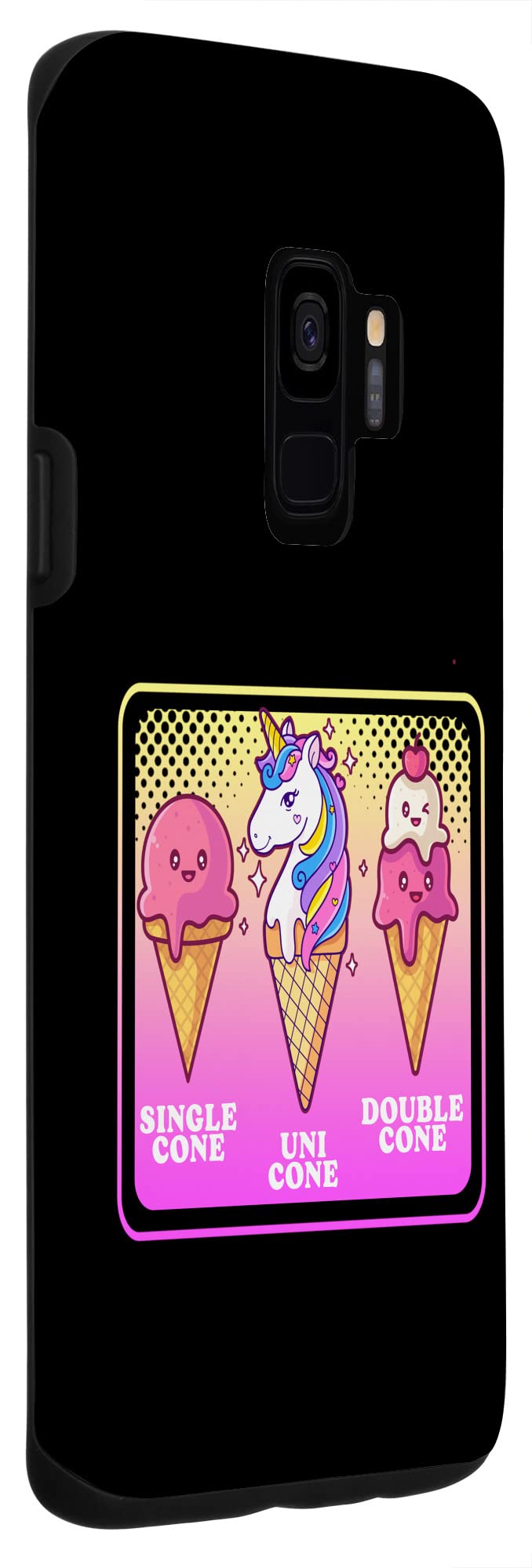 Galaxy S9 Single Cone Uni Cone Double Cone Unicorn Ice Cream Case