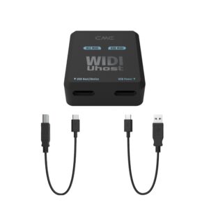 CME WIDI Uhost + USB-B OTG cable pack - Bluetooth USB MIDI Interface + USB host for Class Compliant USB MIDI devices via USB-B (printer) port