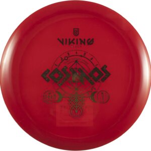 Viking Discs Cosmos Storm Plastic | Control Driver | Beginner Friendly Disc Golf Driver [Stamp Color & Color Shade May Vary] (173-176g, Red)