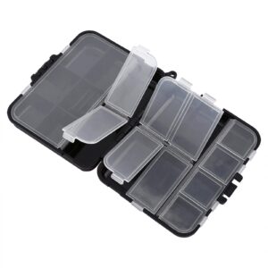 Tackle Boxes, Waterproof Fishing Tackle Storage Organizer with Dividers Handle Thicker Frame Portable Fishing Tools Container Tray Fishing Accessories Parts Box for Freshwater Saltwater