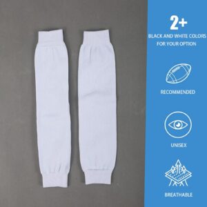 HGRTYXS Football Leg Sleeves Men & Youth, Calf Compression Sleeve for Men Women, Football Socks Sport Running Football Accessories for Adult Athletes, White