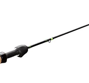 13 FISHING - Tickle Stick - Ice Fishing Rod - Gen 3 - 38" L (Light) - Hole Hopper Rod - 1/16-1/8oz - PC2 Flat-Tip Blank - TS3-38L Black