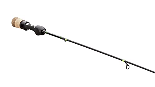 13 FISHING - Tickle Stick - Ice Fishing Rod - Gen 3 - 38" L (Light) - Hole Hopper Rod - 1/16-1/8oz - PC2 Flat-Tip Blank - TS3-38L Black