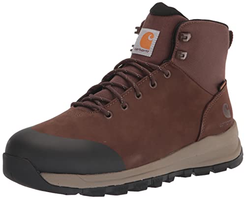 Carhartt Men's Outdoor WP 5" Alloy Toe Hiker Boot FH5520-M, Dark Brown, 11.5 W