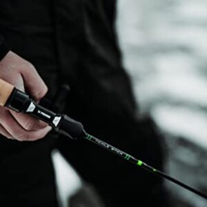 13 FISHING - Tickle Stick - Ice Fishing Rod - Gen 3 - 38" L (Light) - Hole Hopper Rod - 1/16-1/8oz - PC2 Flat-Tip Blank - TS3-38L Black