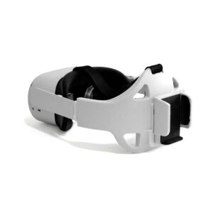 immersant head strap with battery holder for oculus quest 2 - accessories for oculus quest 2 - adjustable headband with built-in power bank clamp bracket - for power banks up to 2.8" width