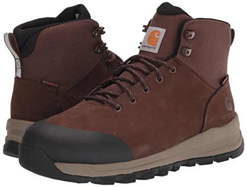 Carhartt Men's Outdoor WP 5" Alloy Toe Hiker Boot FH5520-M, Dark Brown, 11.5 W