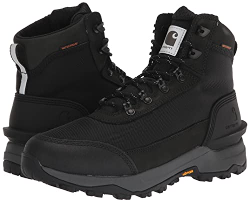 Carhartt Men's Outdoor Hike WP 6" Soft Toe Hiker Boot, Black, 9.5