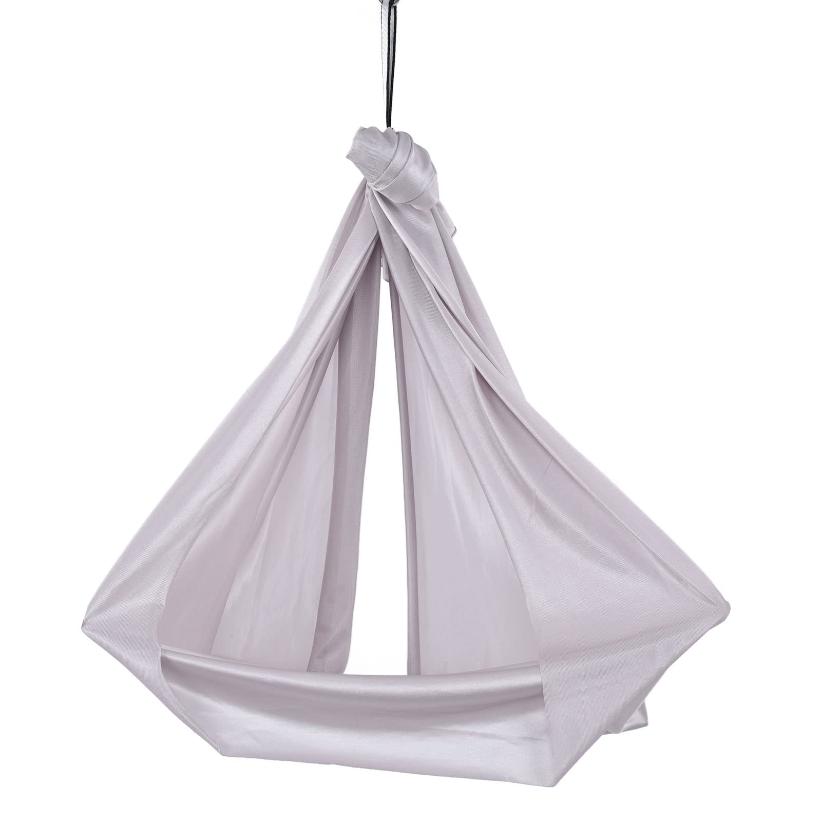 FTVOGUE Aerial Yoga Hammock 39.4 x 110.2inch Breathable Relieve Pain Children's Elastic Hammock for Yoga Children Use Yoga Inversion Exercises(Grey)