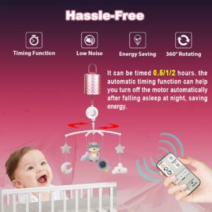 Disco Ball Motor, 2000mAh Battery Operated Rotating Wind Spinner Motor with Remote & Timing, USB Rechargeable Mini Rose Gold Spinning Baby Crib Mobile Motor for Hanging Ornament Wind Chime Mirror Ball