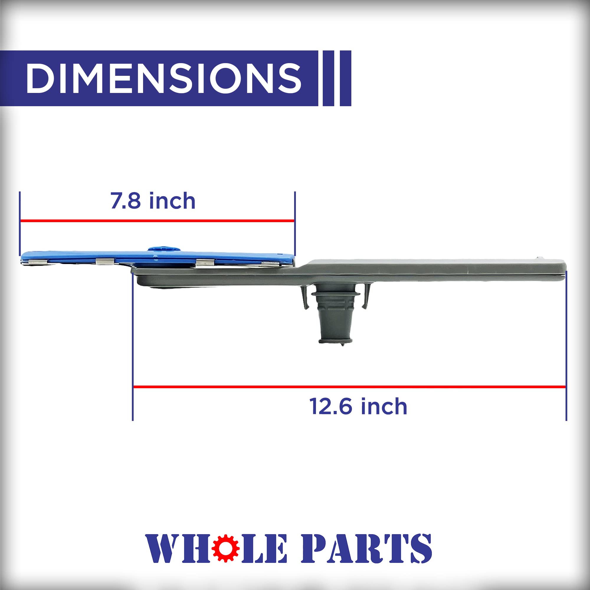 Whole Parts Upgraded Dishwasher Lower Spray Arm Part #5304506660 - Replacement and Compatible With Some Frigidaire Dishwashers - Non-OEM Appliance Parts and Accessory - 2 Yr Warranty