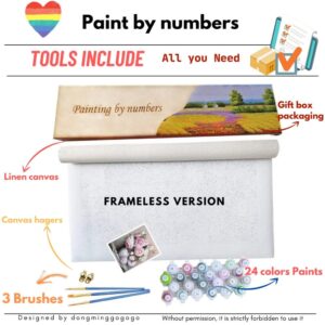 SYSMYXGS Paul Cezanne Paint by Numbers for Adults Painting by Number Oil Canvas Painting Adults' Paint-by-Number Water Colors Kits Paint by NumbersColoring paintworks