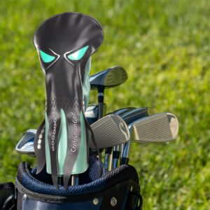 Craftsman Golf Octopus with Long Tail Leather Golf Club Driver Cover Headcover