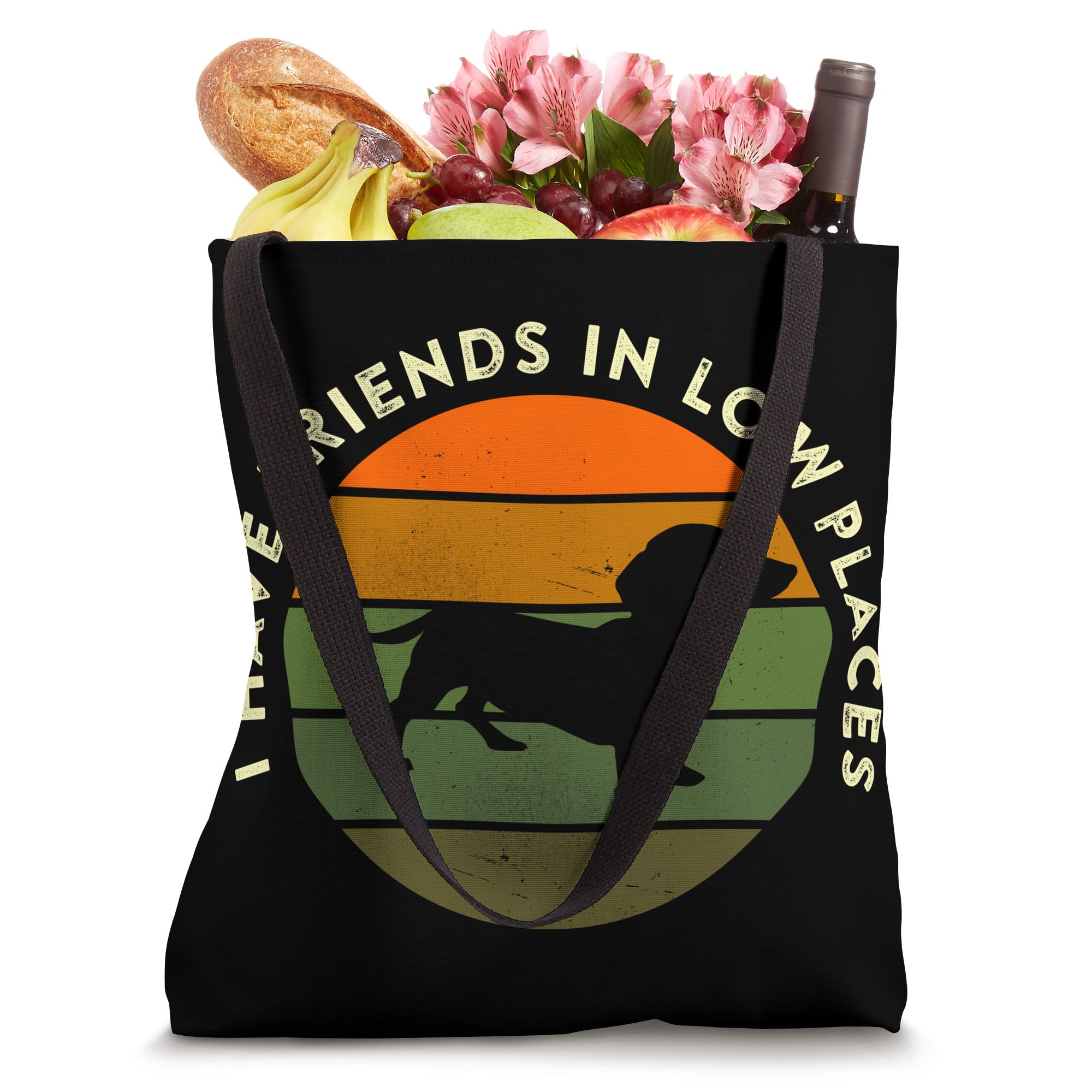 I Have Friends In Low Places Dachshund Wiener Dog Tote Bag