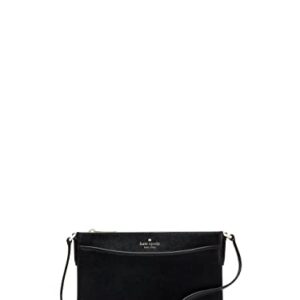 Kate Spade New York Rory Saffiano Leather Crossbody Shoulder Bag (Black)