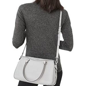 Kate Spade New York Pebbled Leather Mimi Satchel (Nimbus Grey)