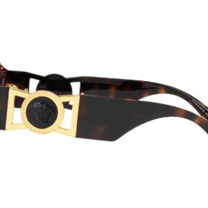 Versace Woman Sunglasses Havana Frame, Brown Lenses, 55MM