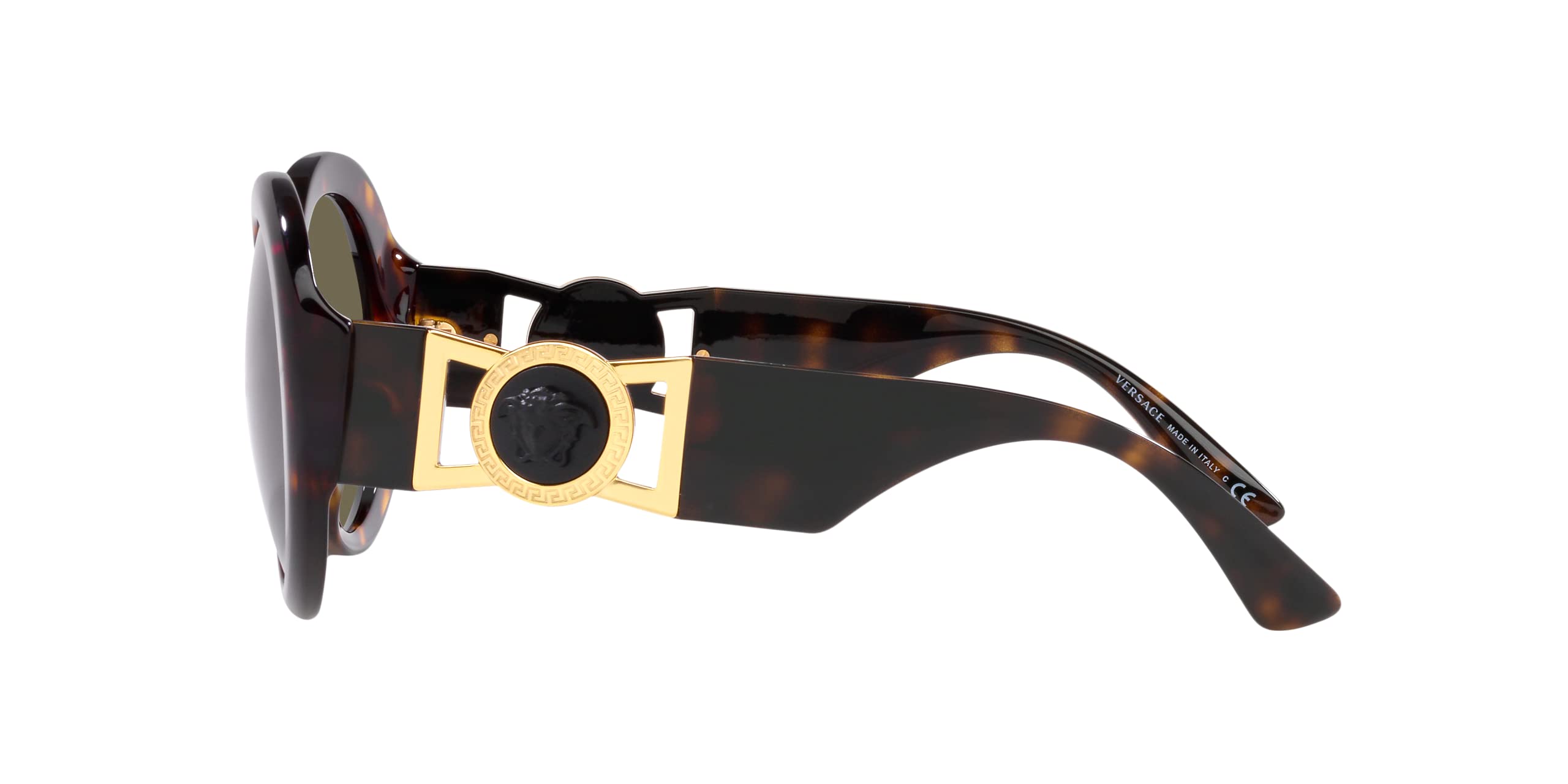 Versace Woman Sunglasses Havana Frame, Brown Lenses, 55MM