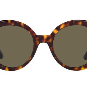 Versace Woman Sunglasses Havana Frame, Brown Lenses, 55MM