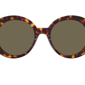 Versace Woman Sunglasses Havana Frame, Brown Lenses, 55MM