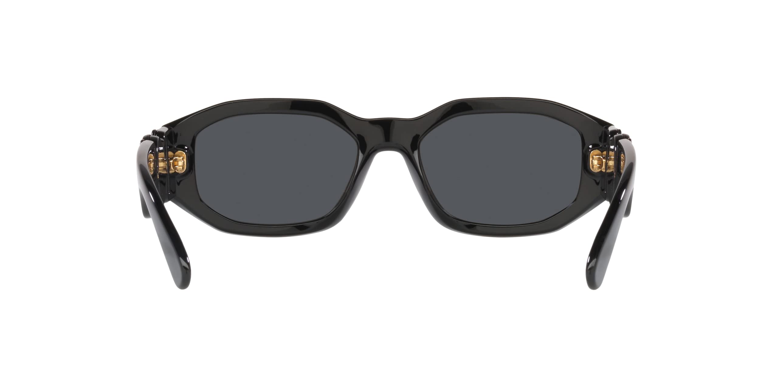 Versace Unisex Sunglasses Black Frame, Dark Grey Lenses, 53MM