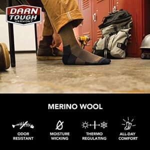 Darn Tough Men's John Henry Boot Sock Cushion (Style 2001) Merino Wool, Gravel (X-Large 12.5-14.5) - 6 Pack