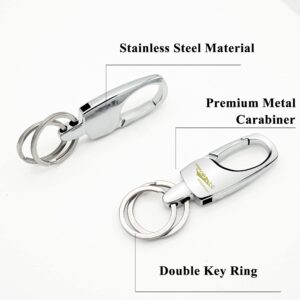 TopDall Alloy Metal Keychain Ring Clip Key Chain for Men and Women