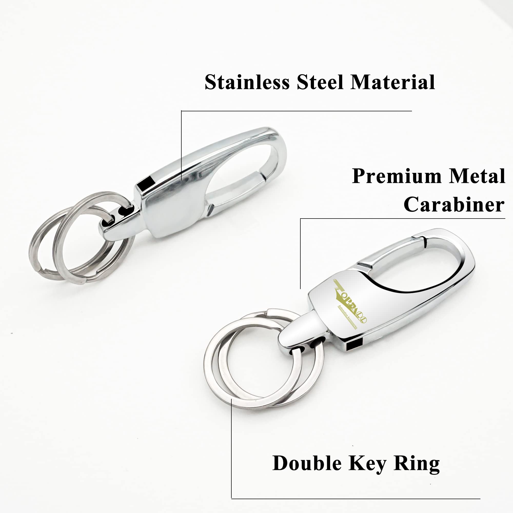 TopDall Alloy Metal Keychain Ring Clip Key Chain for Men and Women