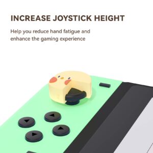 GeekShare Fat Chicken Thumb Grip Caps, Soft Silicone Joystick Cover Compatible with Nintendo Switch/OLED/Switch Lite,4PCS