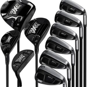 PXG 0211Z Golf Clubs - 10 Club Complete Golf Club Set with Irons, Driver, Fairway, Hybrid, and Putter with Graphite Shafts