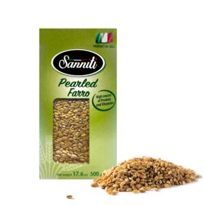 Sanniti Italian Pearled Farro Perlato, 17.6 oz (Pack of 2)