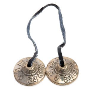 Tingsha Cymbals Bells - Easy To Play - Meditation Mindfulness Bronze Chime For Chakra Healing Sound Bath Spiritual Gifts Handcrafted Tibetan By Himalayan Bazaar